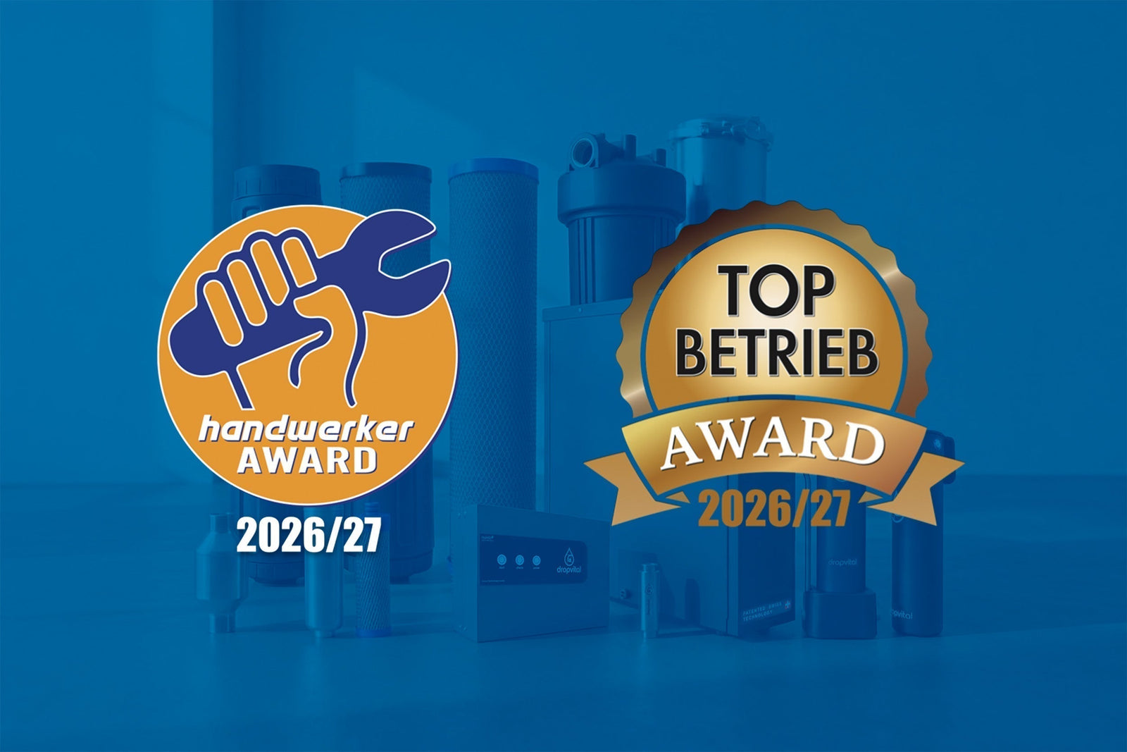 Dropvital als TopBetrieb 2026 und Handwerker-Award 26/27 ausgezeichnet